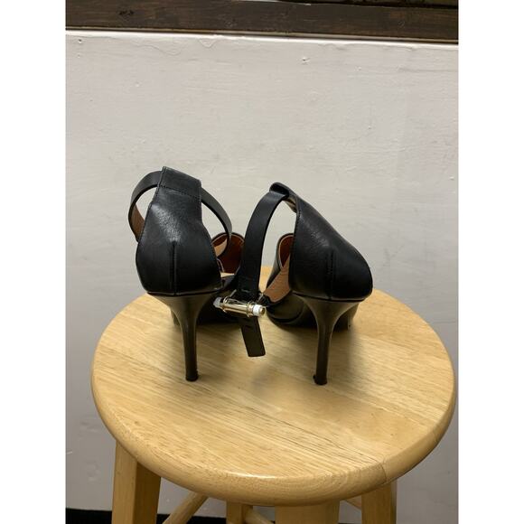 GIVENCHY Ankle Strap Zipper Trim Leather Sandal/Heel 39 (8 USA) - Picture 5 of 5